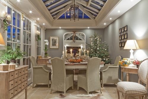 Christmas In A Conservatory by Vale Garden Houses