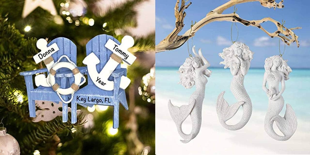 Beach Christmas Ornaments