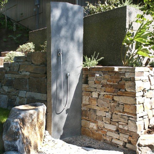 13basalt slab outdoor shower the watershed company