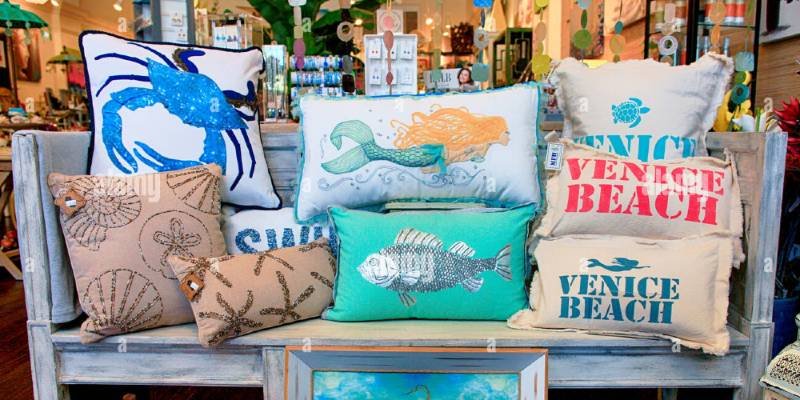 Beach Throw Pillow