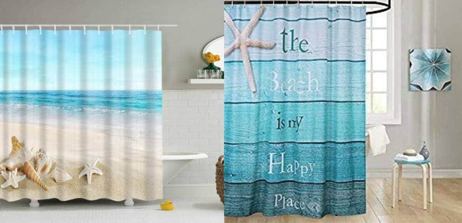 Beach Themed Shower Curtains